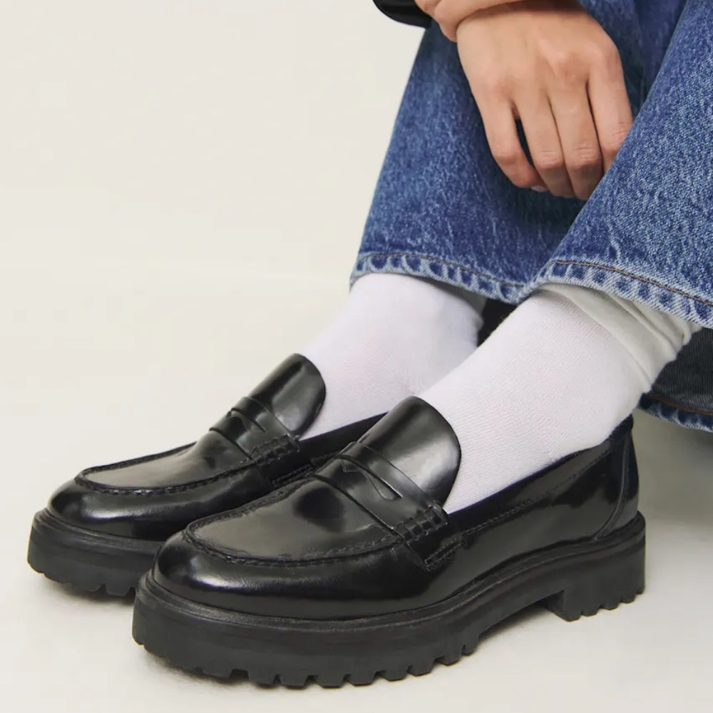 Reformation chunky loafers